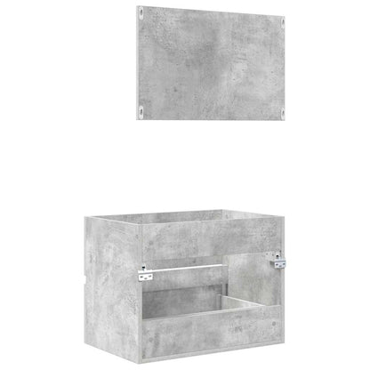 Set di mobili per il bagno Grigio cemento 60 x 38,3 x 45 cm | homemem39