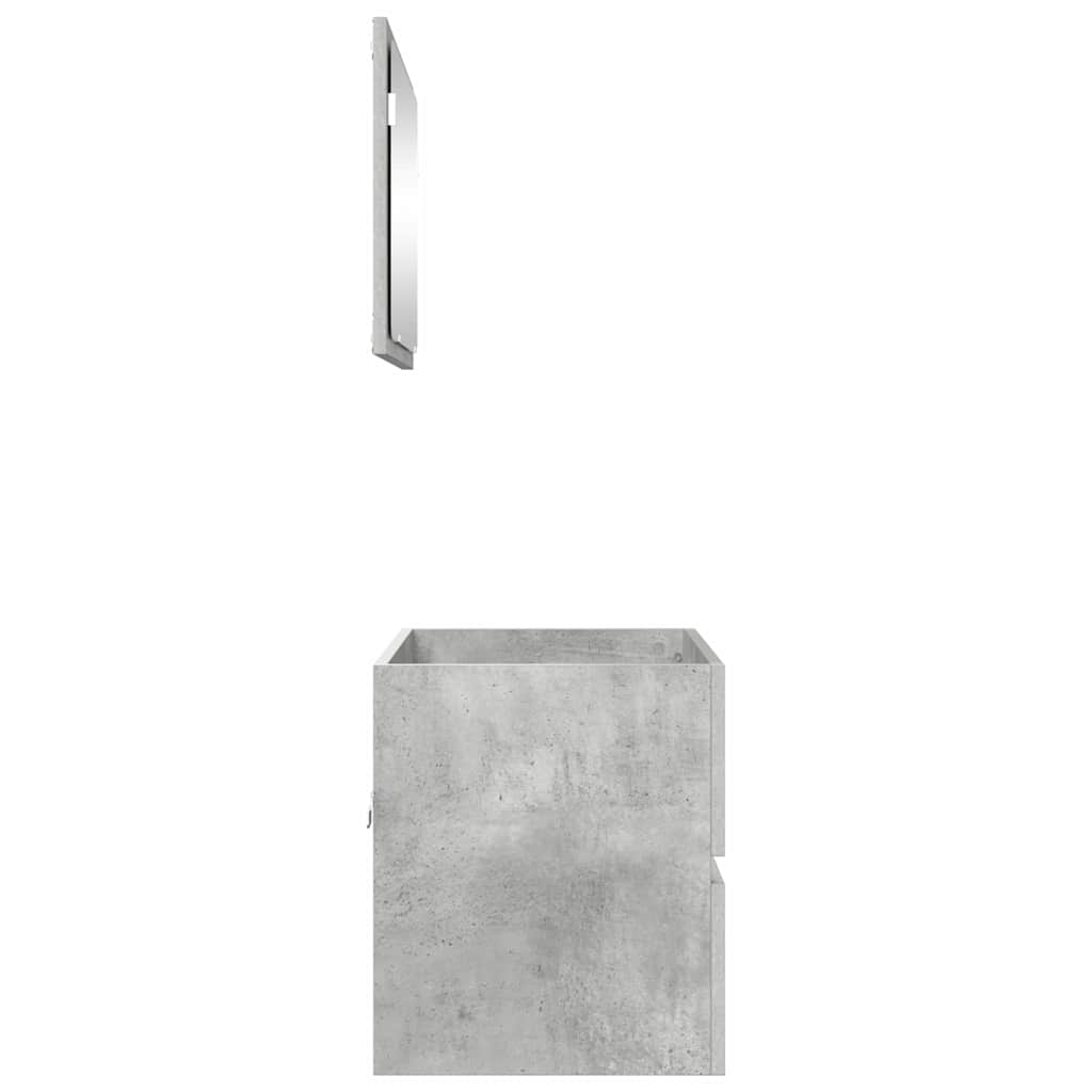 Set di mobili per il bagno Grigio cemento 60 x 38,3 x 45 cm | homemem39