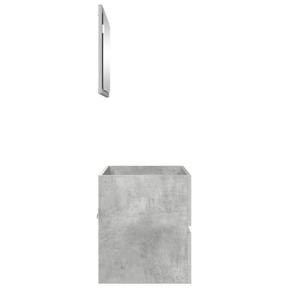 Set di mobili per il bagno Grigio cemento 60 x 38,3 x 45 cm | homemem39