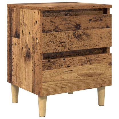 Armadietto per letto con cassetto Legno vecchio 40 x 35 x 50 cm | homemem39