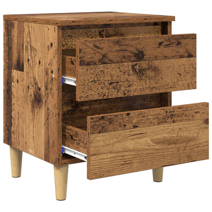 Armadietto per letto con cassetto Legno vecchio 40 x 35 x 50 cm | homemem39