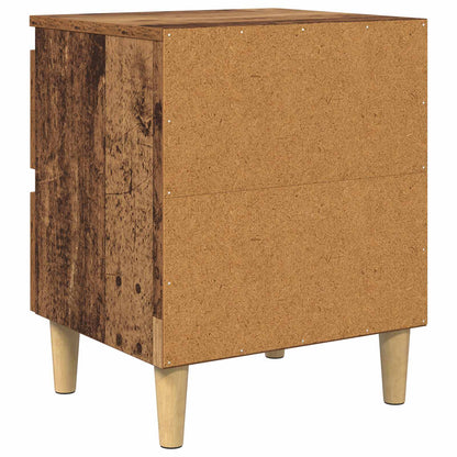 Armadietto per letto con cassetto Legno vecchio 40 x 35 x 50 cm | homemem39