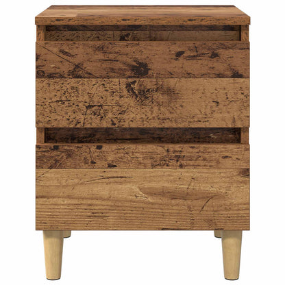 Armadietto per letto con cassetto Legno vecchio 40 x 35 x 50 cm | homemem39