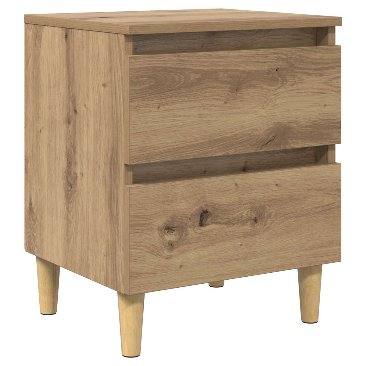 Armadietto per letto Rovere artigianale 40 x 35 x 50 cm - homemem39