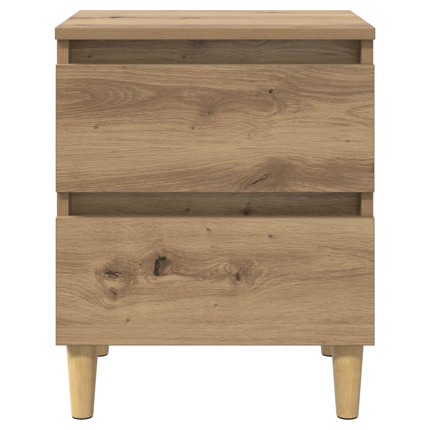 Mobiletti da letto 2 pz Rovere artigianale 40 x 35 x 50 cm