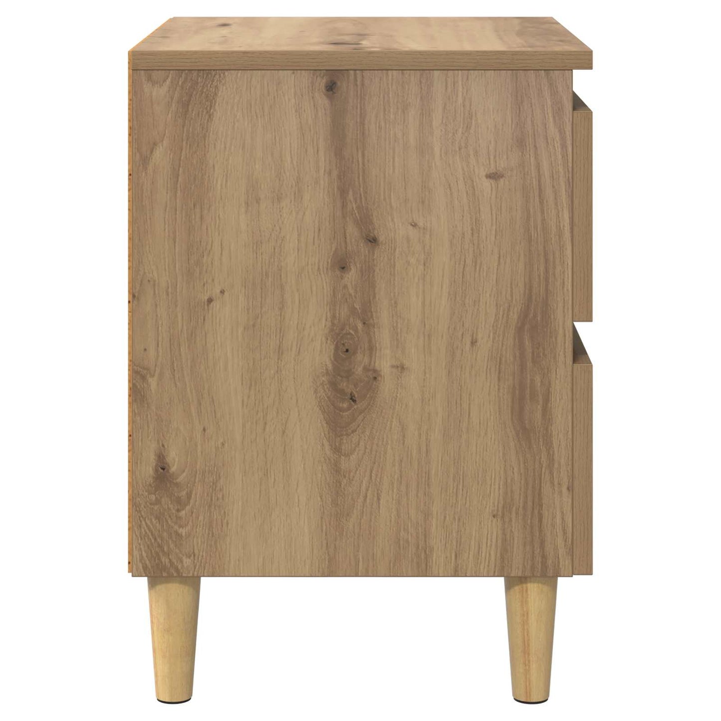 Mobiletti da letto 2 pz Rovere artigianale 40 x 35 x 50 cm