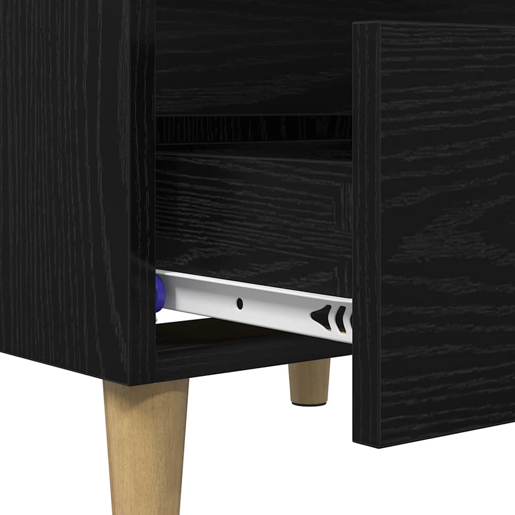 Mobiletti da letto 2 pcs Rovere Nero 40 x 35 x 50 cm | homemem39
