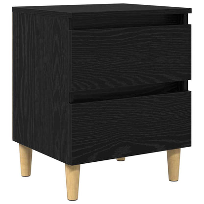 Mobiletti da letto 2 pcs Rovere Nero 40 x 35 x 50 cm | homemem39