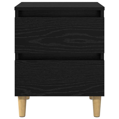 Mobiletti da letto 2 pcs Rovere Nero 40 x 35 x 50 cm | homemem39