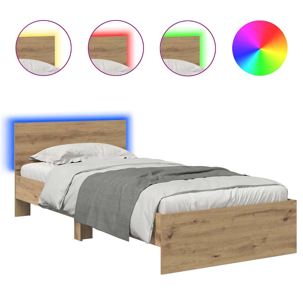 Struttura del letto Rovere artigianale 100 x 200 cm