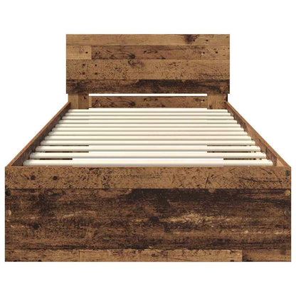 Struttura del letto Legno vecchio 90 x 190 cm Legno multistrato