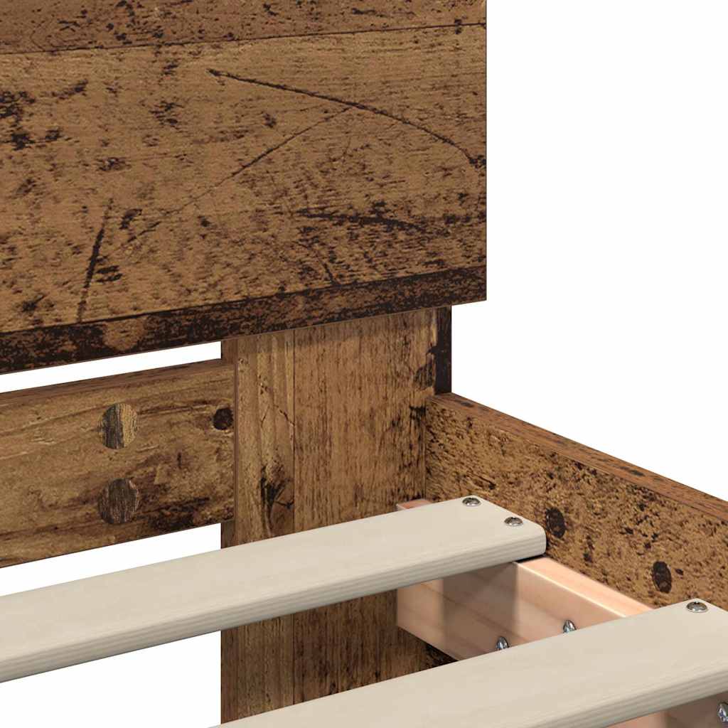Struttura del letto Legno vecchio 75 x 190 cm Legno multistrato