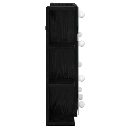 Mobiletto per specchio Rovere Nero 70 x 16,5 x 60 cm | homemem39