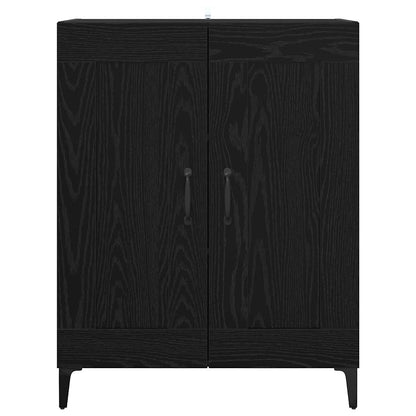 Credenza Rovere Nero 69,5 x 34 x 90 cm Legno multistrato