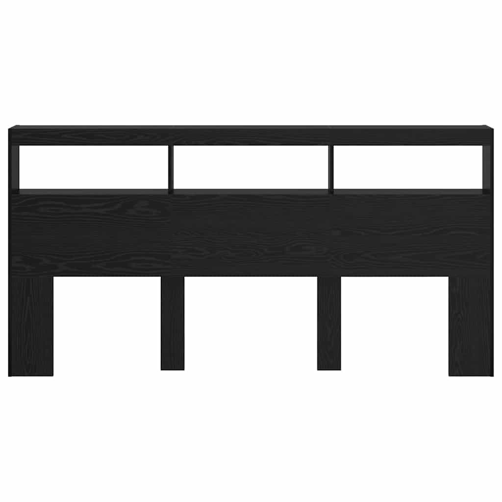 Testiera Rovere Nero 200 x 17 x 102 cm Legno multistrato - homemem39