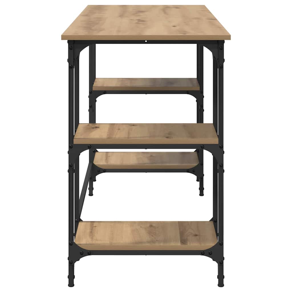 Scrivania Rovere artigianale 140 x 50 x 75 cm Legno multistrato | homemem39