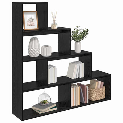 Libreria divisoria Rovere Nero 143,5 x 29 x 143,5 cm