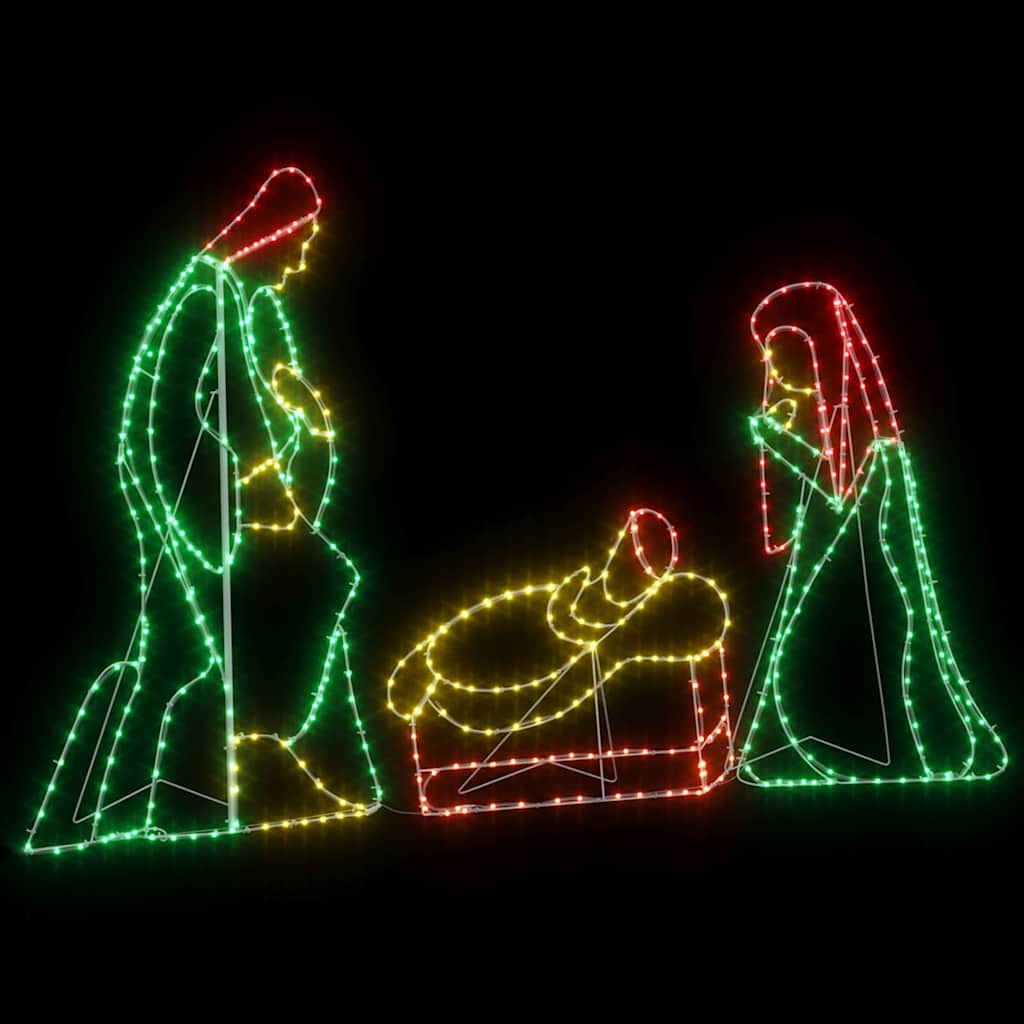 Scena natalizia illuminata Multicolore 112 x 71,5 cm PVC | homemem39