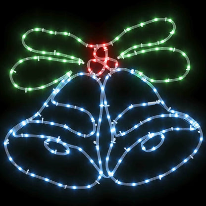 Campana di Natale con 144 LED Multicolore 57 x 47,5 cm PVC | homemem39
