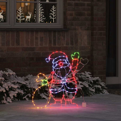 Luce Babbo Natale Multicolore 58.5 x 60 x 1.3 cm Ferro | homemem39