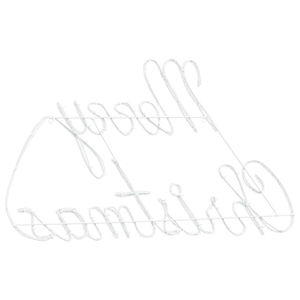 Insegna di Natale con 216 LED Rosso 99 x 55 x 13 cm Ferro | homemem39