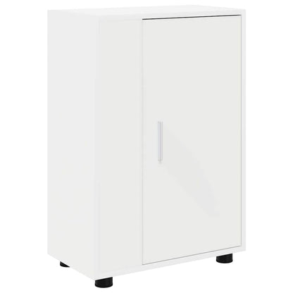 Set di mobile TV da 4 pezzi Bianco Legno multistrato