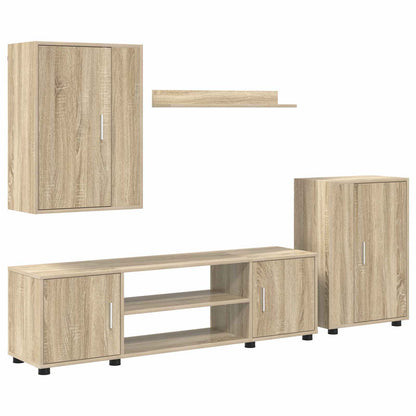 Set mobile TV 4 pcs Rovere Sonoma Legno multistrato