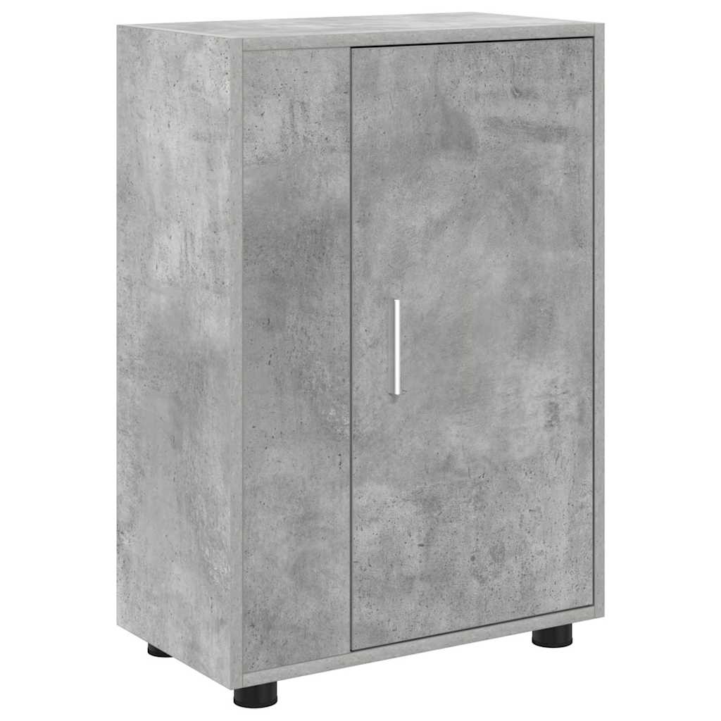 Set di mobile TV da 4 pezzi Grigio cemento Legno multistrato