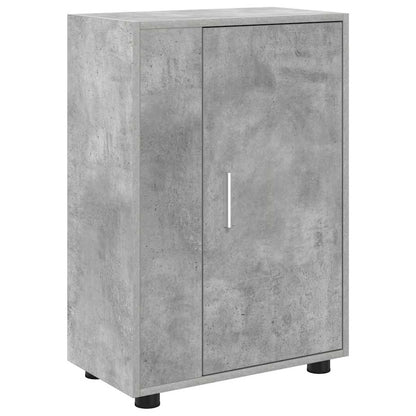 Set di mobile TV da 4 pezzi Grigio cemento Legno multistrato