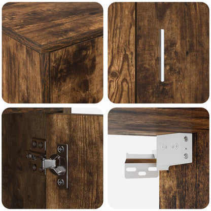 Set mobile TV 4 pcs Rovo affumicato Legno multistrato