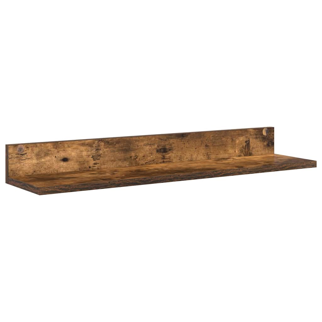 Set di mobile TV da 4 pezzi Rovere affumicato Legno multistrato