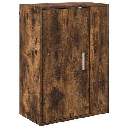 Set di mobile TV da 4 pezzi Rovere affumicato Legno multistrato