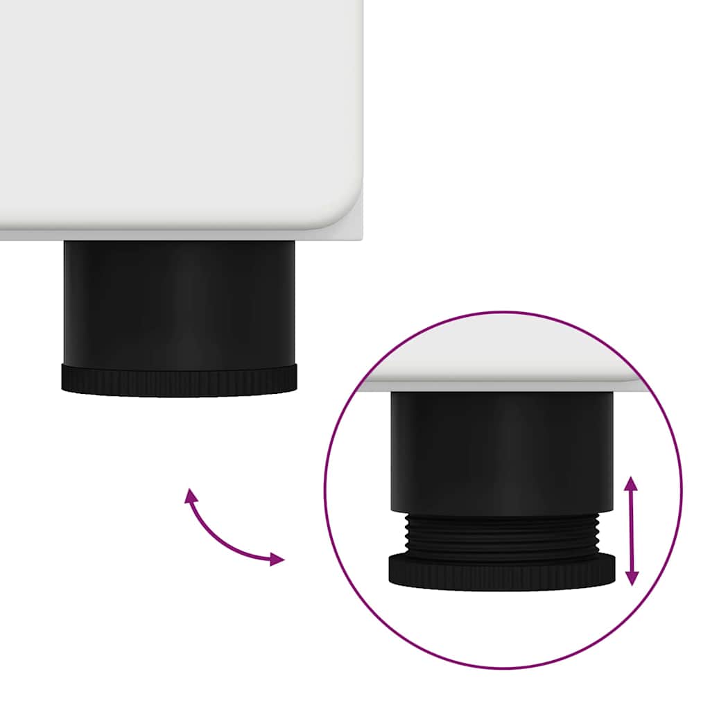 Credenza con porta Bianco 60 x 35 x 182 cm Legno multistrato