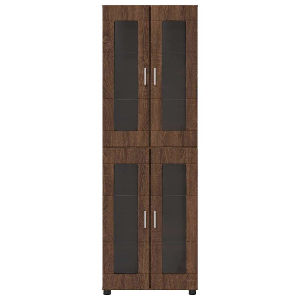 Credenza Rovere Marrone 60 x 35 x 182 cm Legno multistrato