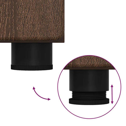 Credenza Rovere Marrone 60 x 35 x 182 cm Legno multistrato