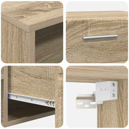 Set mobile TV FLORIN 3 pz Rovere Sonoma Legno ingegnerizzato