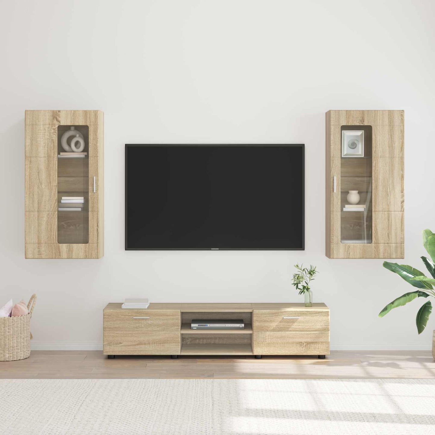 Set mobile TV FLORIN 3 pcs Rovere Sonoma Legno multistrato