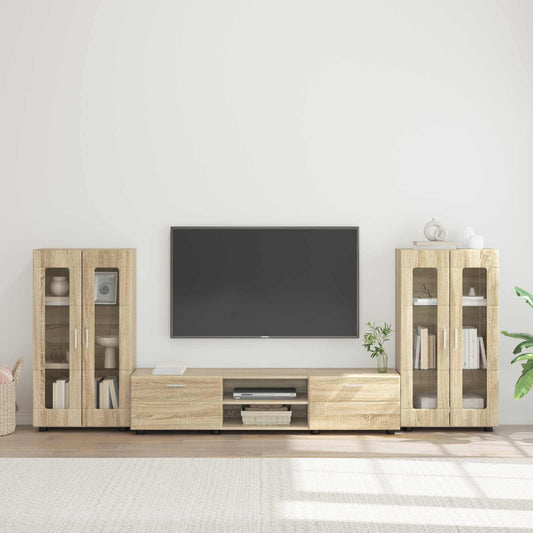 Set mobile TV FLORIN 3 pcs Rovere Sonoma Legno multistrato