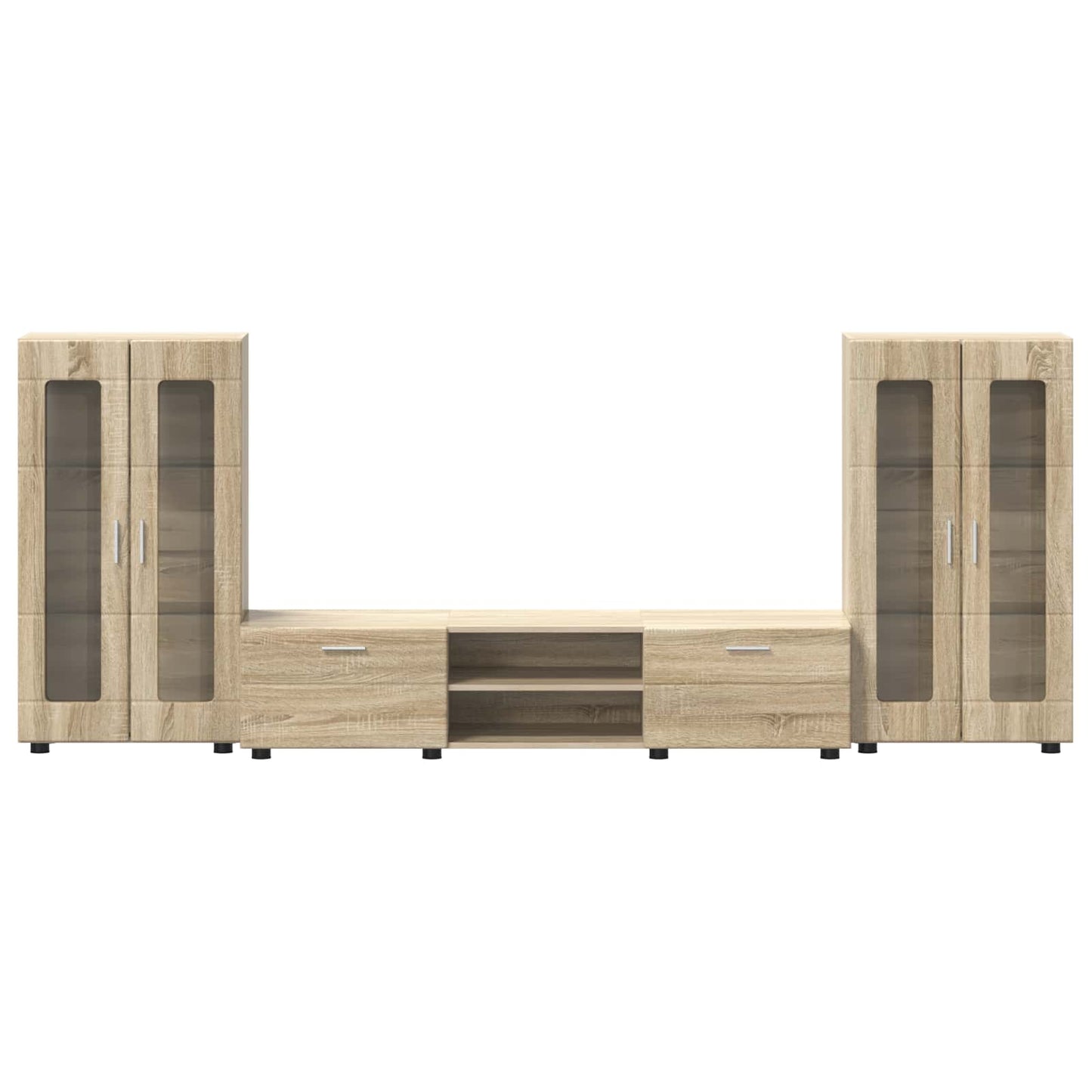 Set mobile TV FLORIN 3 pcs Rovere Sonoma Legno multistrato | homemem39