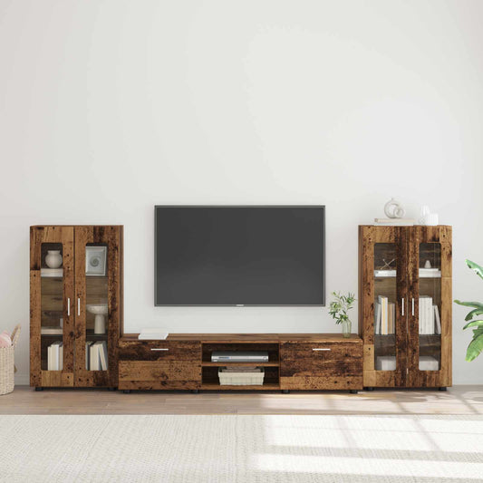 Set mobile TV FLORIN 3 pcs Legno vecchio Legno multistrato