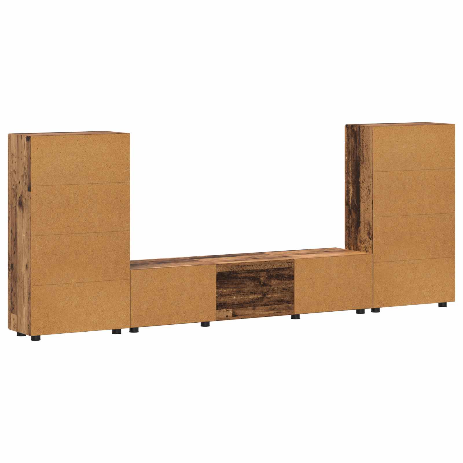 Set mobile TV FLORIN 3 pcs Legno vecchio Legno multistrato | homemem39