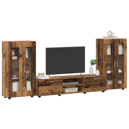 Set mobile TV FLORIN 3 pcs Legno vecchio Legno multistrato | homemem39