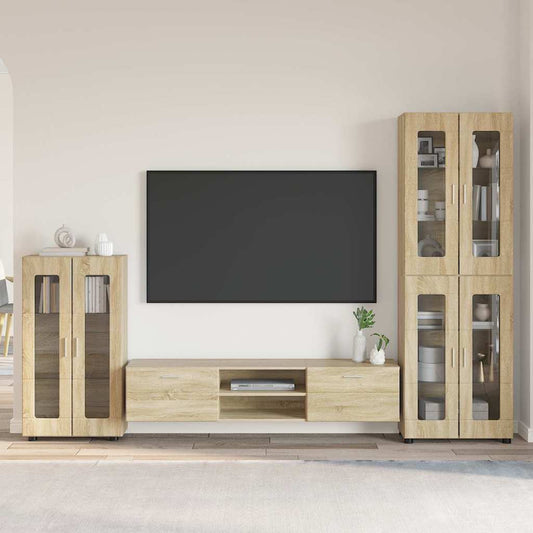 Set mobile TV FLORIN 3 pcs Rovere Sonoma Legno multistrato