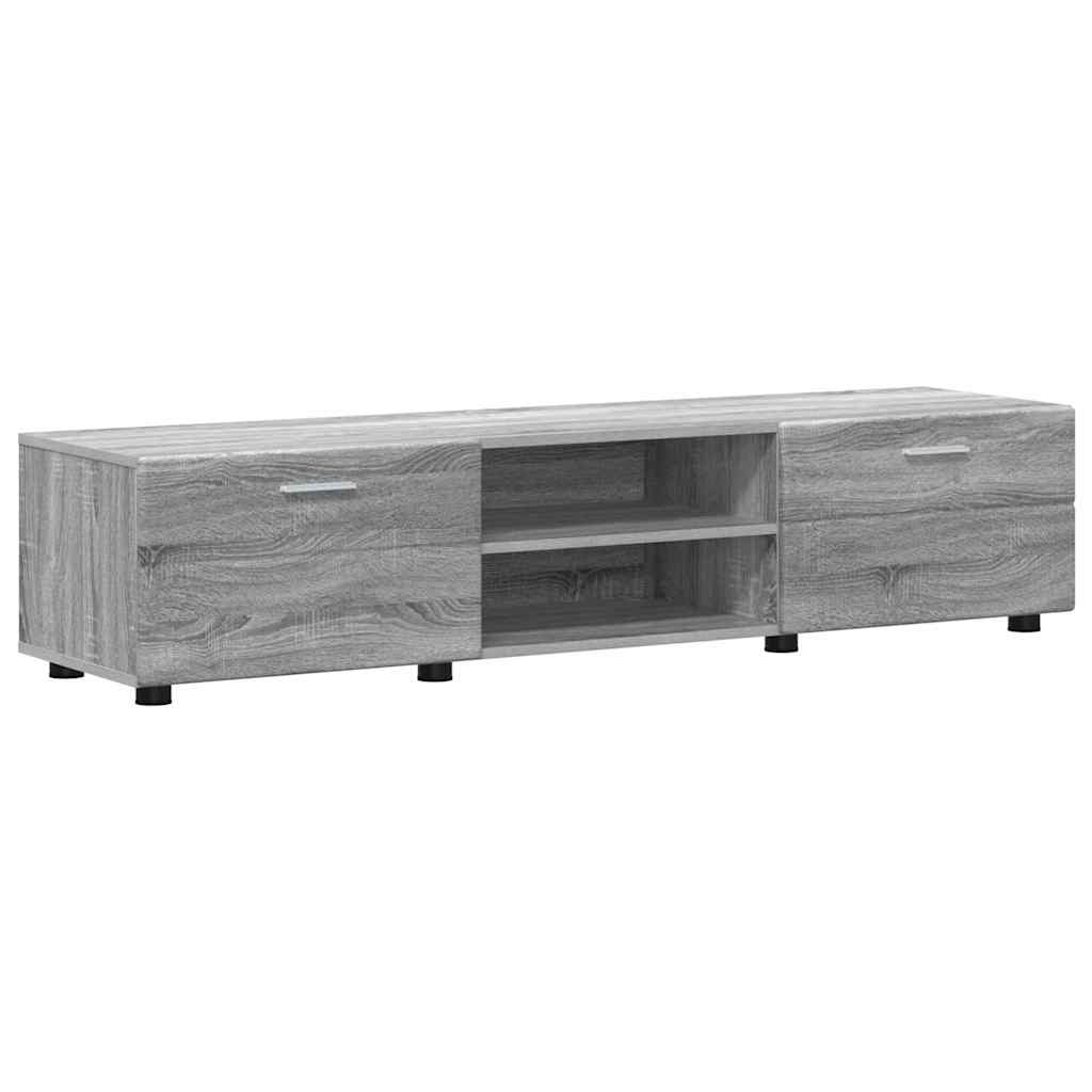 Set mobile TV con cassetto Grigio Sonoma Legno multistrato