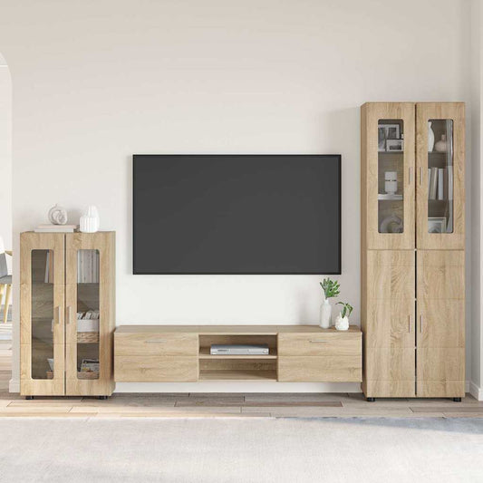 Set mobile TV FLORIN 3 pcs Rovere Sonoma Legno multistrato