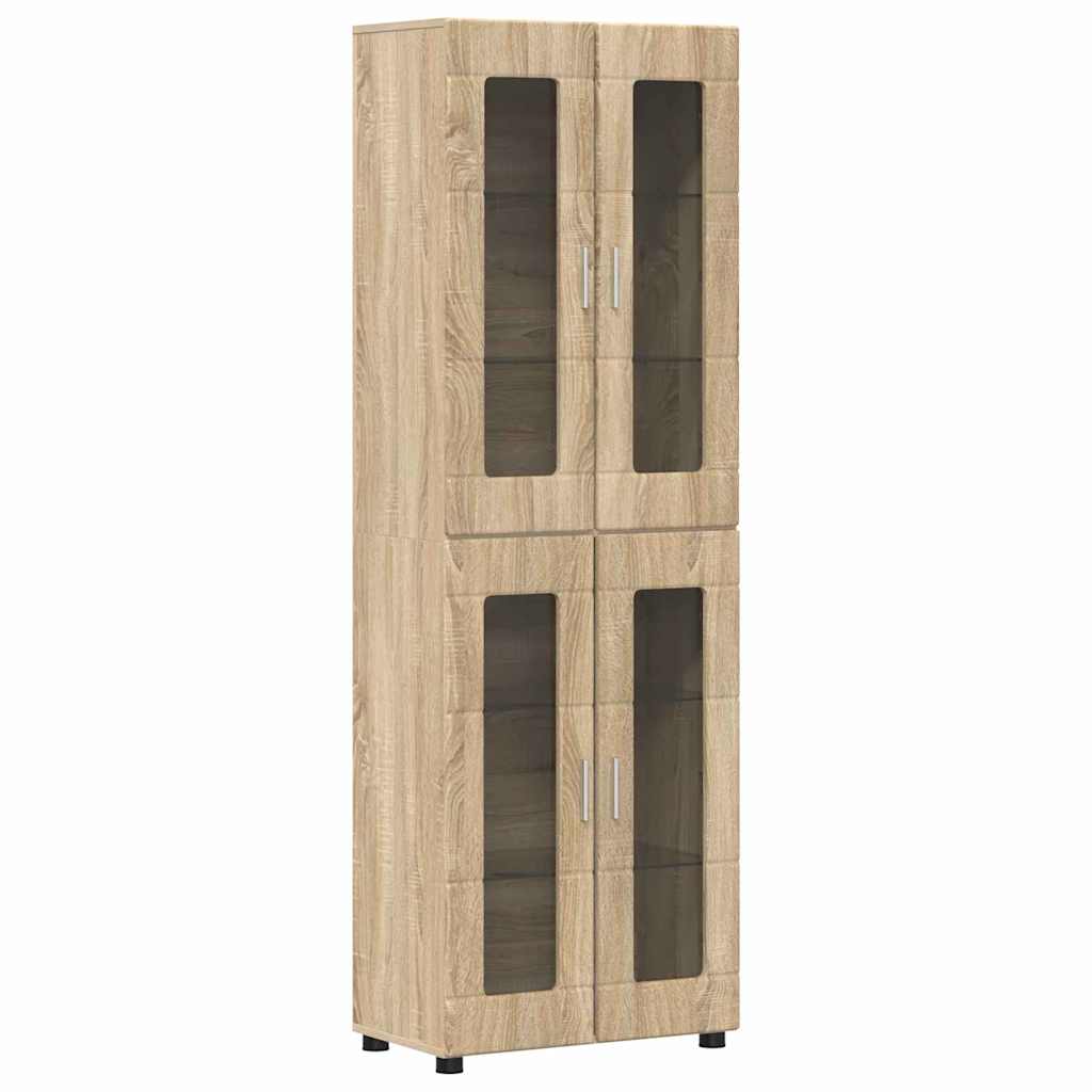 Set mobile TV FLORIN 3 pcs Rovere Sonoma Legno multistrato | homemem39