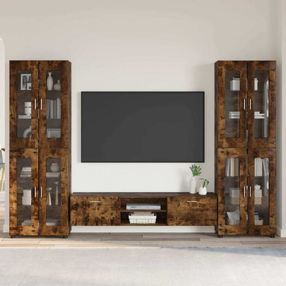 Set mobile TV FLORIN 3 pcs Rovere fumé Legno multistrato | homemem39