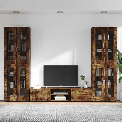 Set mobile TV FLORIN 3 pcs Rovere fumé Legno multistrato | homemem39