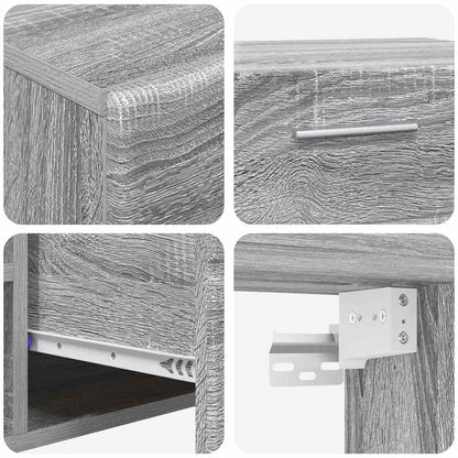 Set mobile TV FLORIN 3 pcs Grigio Sonoma Legno multistrato | homemem39