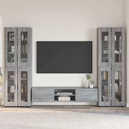Set mobile TV FLORIN 3 pcs Grigio Sonoma Legno multistrato | homemem39